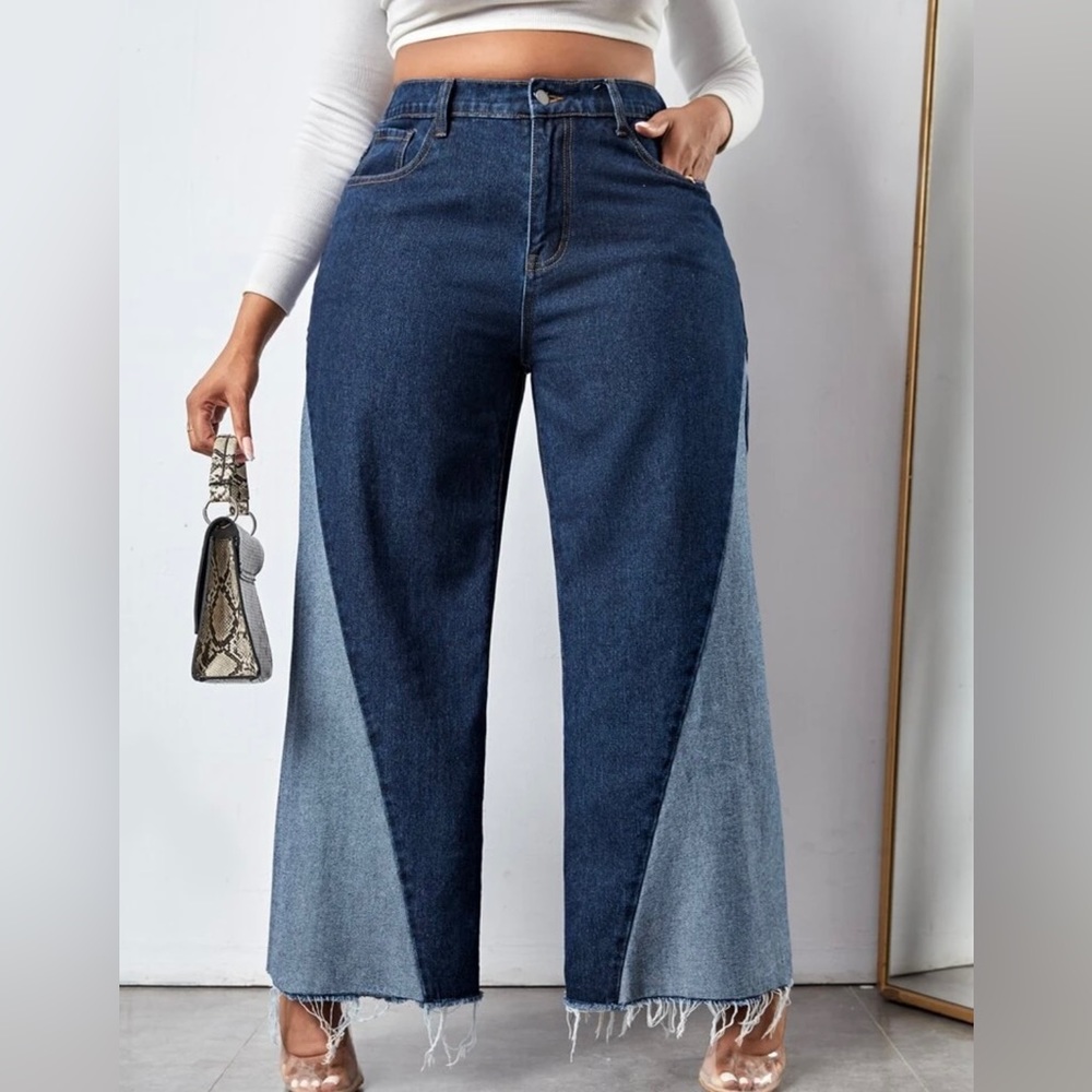 Wide leg jeans